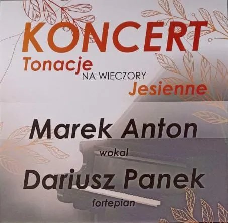 Plakat koncertu Tonacje na wieczory jesienne