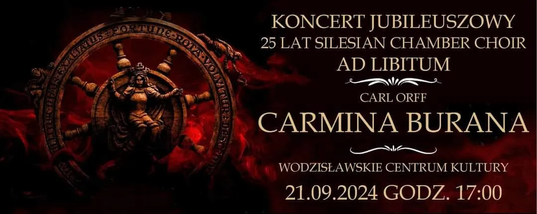 Plakat koncertu Carmina Burana